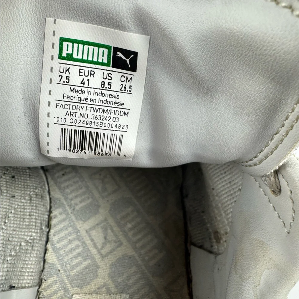 Puma Men's Suede Classic shoe in grey color size 8.5